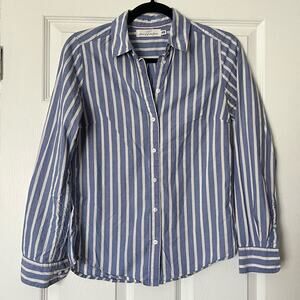 L.O.G.G. by H&M Strlped Button-Down Shirt - Size UNKNOWN